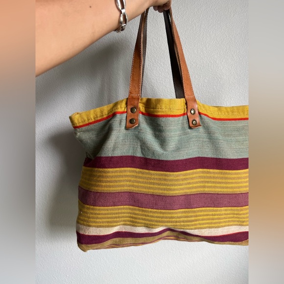 Will Leather Goods Reversible TEXTILE TOTE - Picture 3 of 8